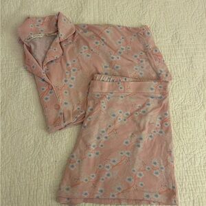 pink floral pajama set (large)